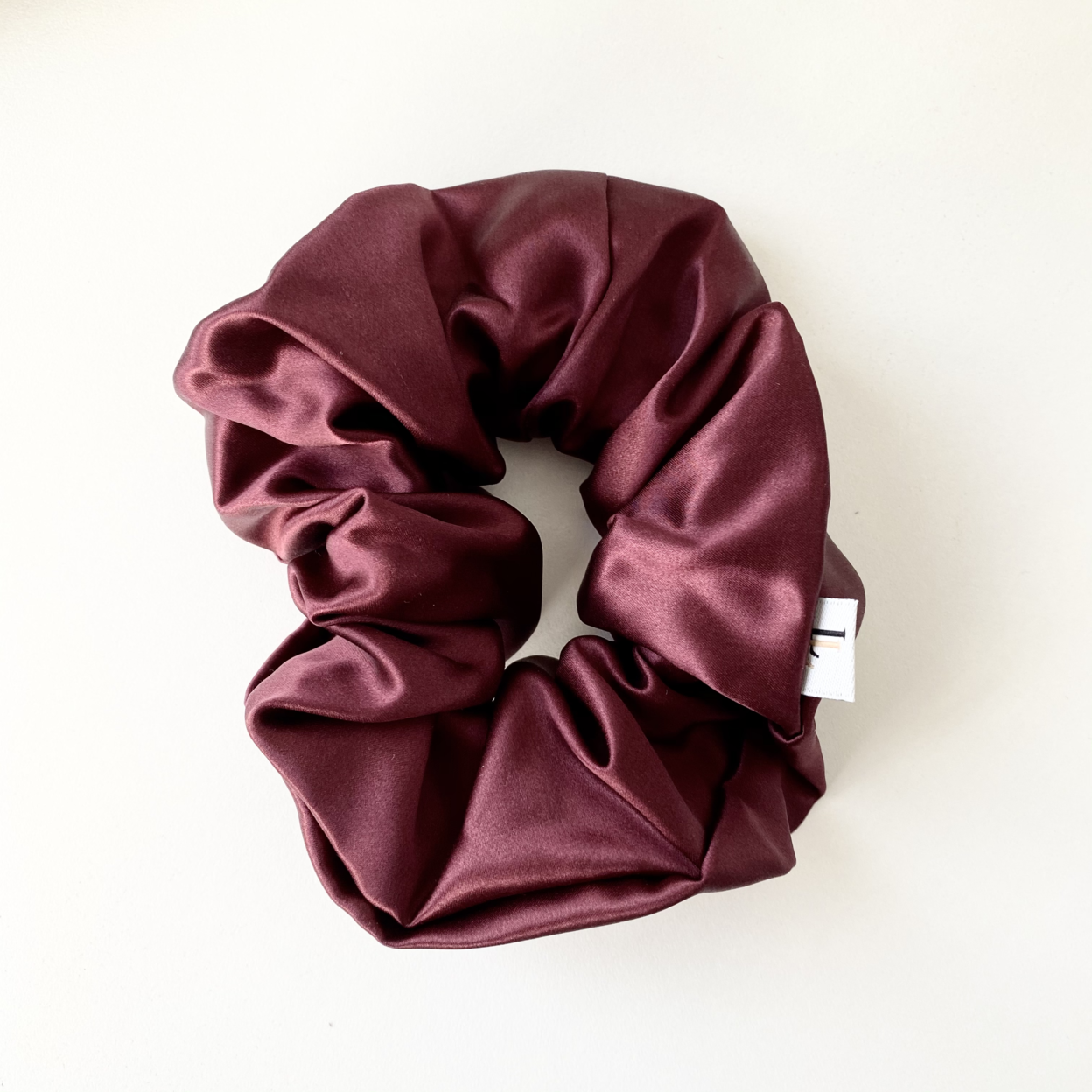 XL Merlot Silk Scrunchie - Silk & Twine Gift Co
