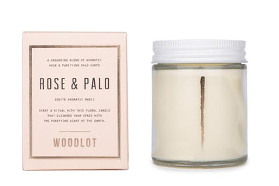 Woodlot Rose + Palo Candle - Silk & Twine Gift Co