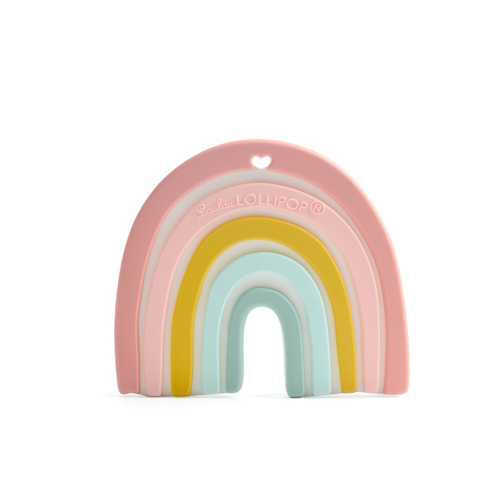 Loulou Lollipop Rainbow Silicone Teether - Silk & Twine Gift Co
